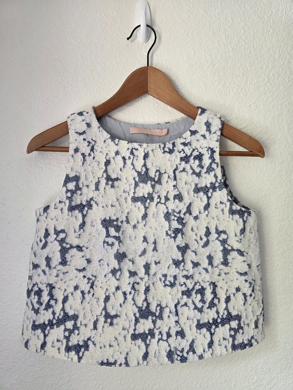 Brock Collection, abstract, textured crop top, size 2 (XXS)
